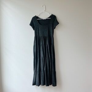 Charcoal midi dress!